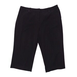 Worthington Capri Pants‎ Woman 20 W Black Dressy Pants Pockets Stretch Office